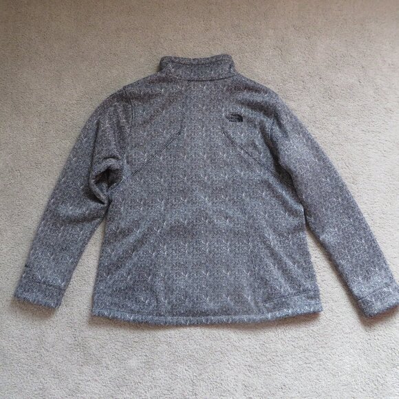 The north face women's winter jacket size XL black/white inside thick fleece - Picture 4 of 13